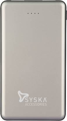 Syska 10000 mAh Power Bank (Power Boost 100)  (White, Lithium-ion)